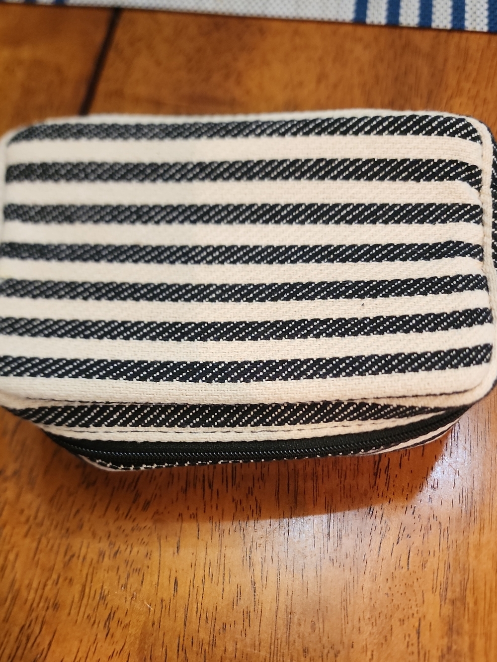 thirty-one Black and White Striped Mini  Case